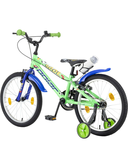 Bicicleta Copii Polar 2024 Football - 20 Inch, Verde-Albastru Bicicleta Copii Polar 2024 Football - 20 Inch, Verde-Albastru