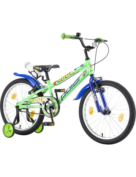 Bicicleta Copii Polar 2024 Football - 20 Inch, Verde-Albastru Bicicleta Copii Polar 2024 Football - 20 Inch, Verde-Albastru