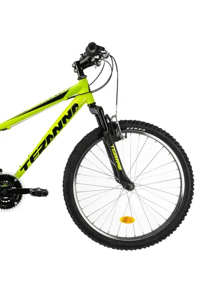 Bicicleta Copii Teranna,cadru aluminiu, echipare Shimano 18 viteze - 24 Inch, Verde