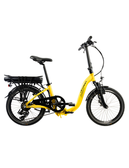 Bicicleta Electrica Pliabila Devron 20122 - 20 Inch, S, Galben