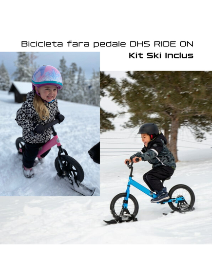 Bicicleta fara pedale DHS RIDE-ON Albastru