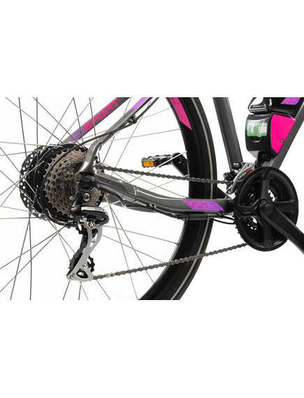 Bicicleta Electrica Afisport C17 - 28 Inch, S-M, Gri-Mov