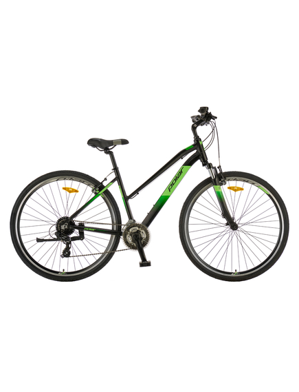 Bicicleta Trekking Polar Forester Comp Lady - 28 inch, L, Negru-Verde