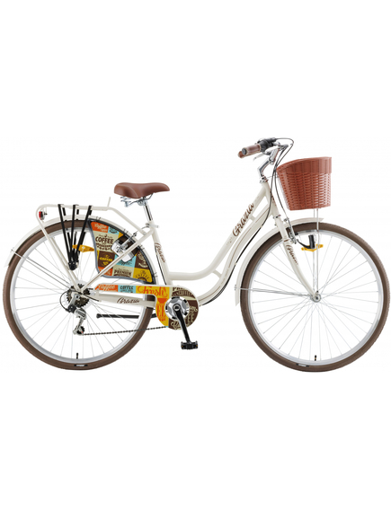 Bicicleta Oras Polar Grazia 6s - 28 inch, L, Alb-Bej