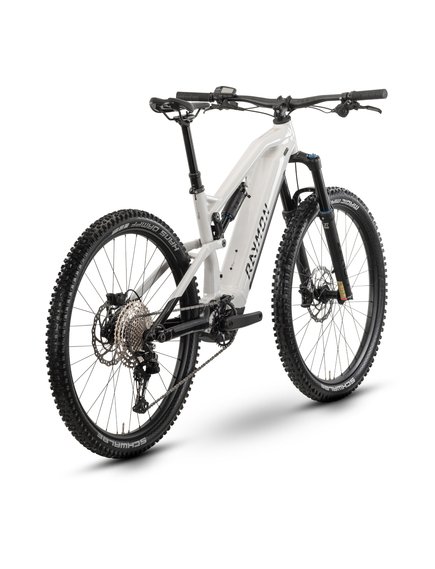 Bicicleta Electrica Raymon Full Suspension Trailray 150 2025 - 29 Inch, S, Alb - Deore