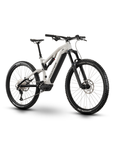 Bicicleta Electrica Raymon Full Suspension Trailray 150 2025 - 29 Inch, S, Alb - Deore