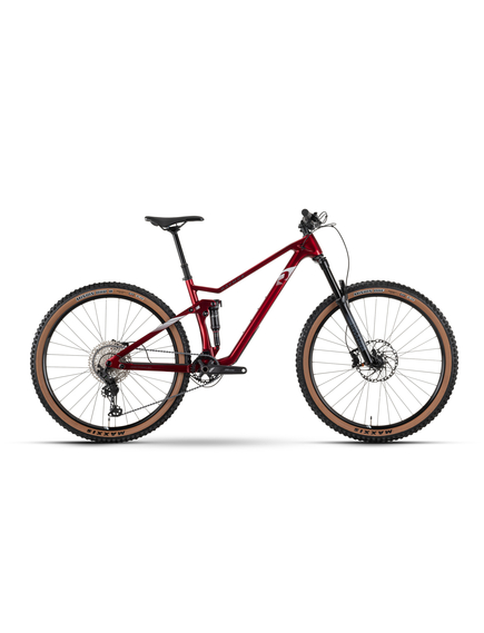 Bicicleta Full Suspension Raymon FullRay 150 9.0 - 29 Inch, M, Rosu-Alb