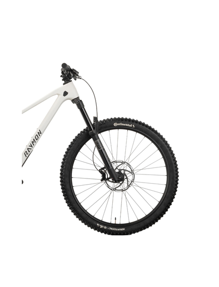 Bicicleta Full Suspension Raymon Rokua 150 2025 - 29 inch, S, Alb - Deore