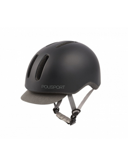 Casca Ciclism Urbana Polisport Commuter - 54-58 cm, M, Negru