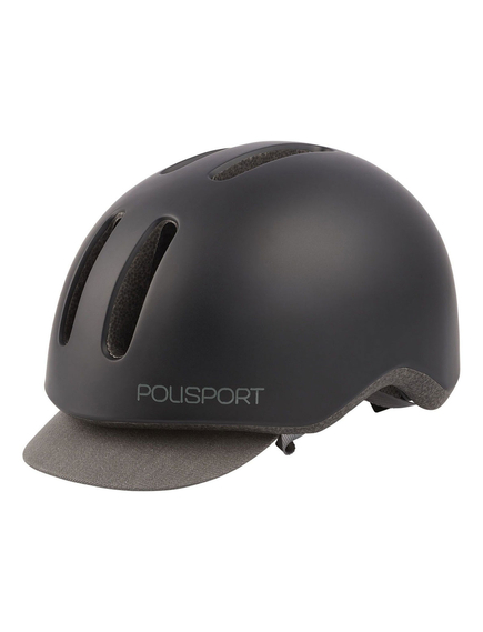 Casca Ciclism Urbana Polisport Commuter - 58-61 cm, L, Negru