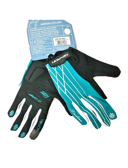 Manusi Ciclism Devron 9582 Ladies Touch D-Grip - M, Turcoaz