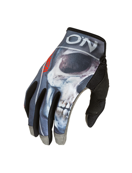 Manusi Ciclism O'Neal Mayhem Bones V.22 - L/9, Negru-Rosu