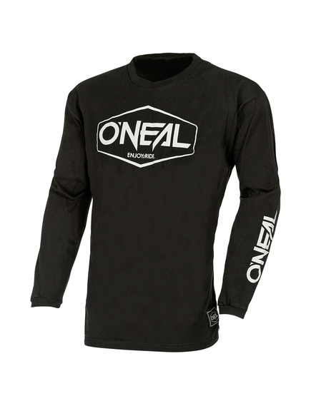 Bluza Ciclism Copii Bumbac O'Neal Element Hexx V.22 - S, Negru-Alb