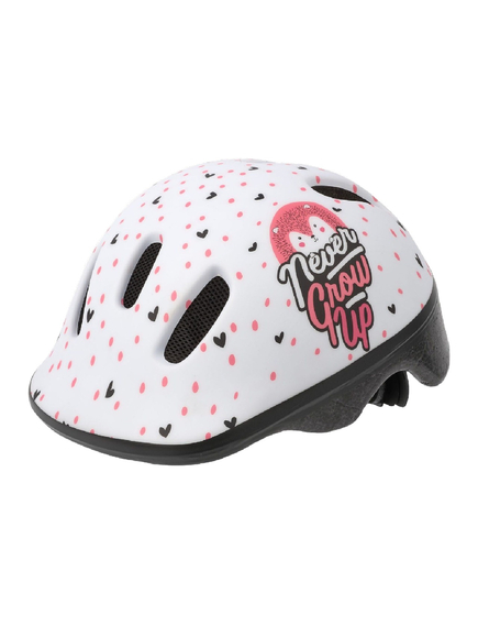 Casca Ciclism Copii Polisport Hoggy - 44-48 cm, XXS, Alb-Roz