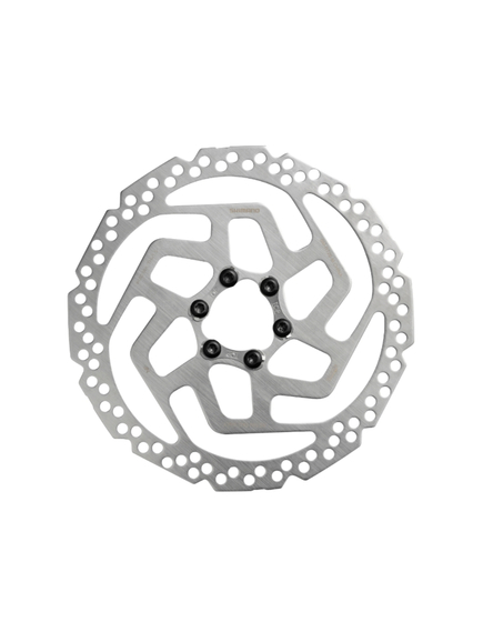 Rotor Disc Bicicleta Shimano Rt26-S - 160 mm, Argintiu, Fara Ambalaj