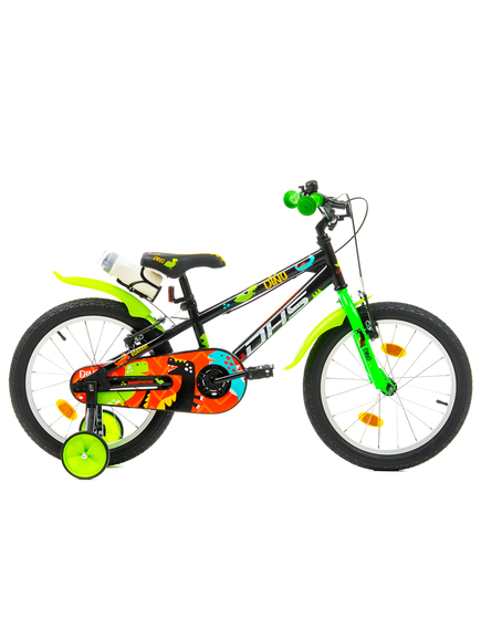 Bicicleta Copii DHS Dino - 18 Inch, Negru