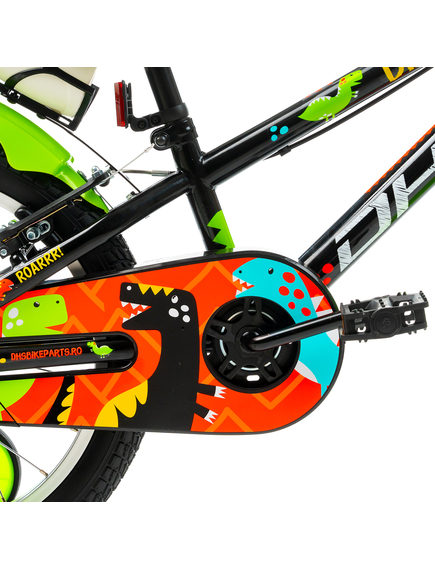 Bicicleta Copii DHS Dino - 18 Inch, Negru Bicicleta Copii DHS Dino - 18 Inch, Negru