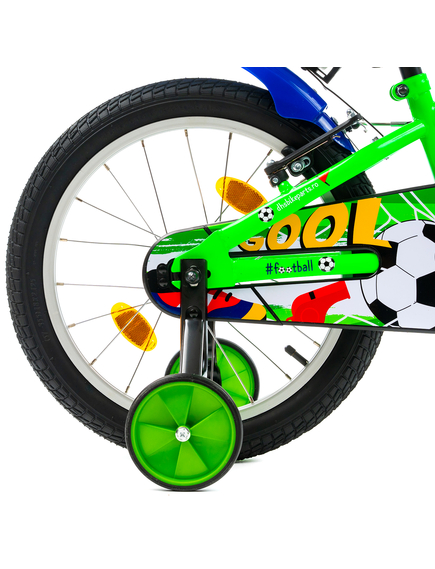 Bicicleta Copii DHS Football - 18 Inch, Verde