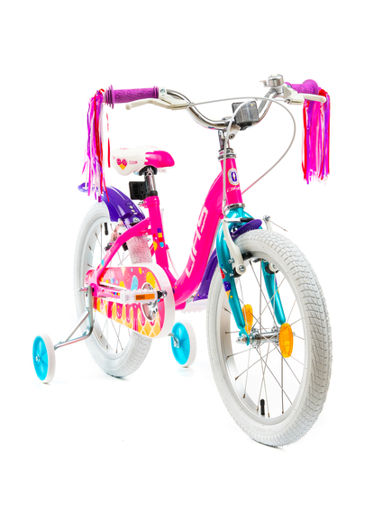 Bicicleta Copii DHS Icecream - 18 Inch, Roz
