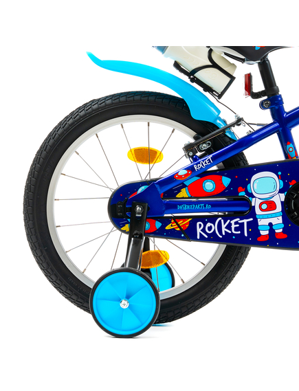 Bicicleta Copii DHS Rocket - 18 Inch, Albastru