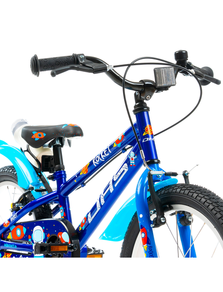 Bicicleta Copii DHS Rocket - 18 Inch, Albastru
