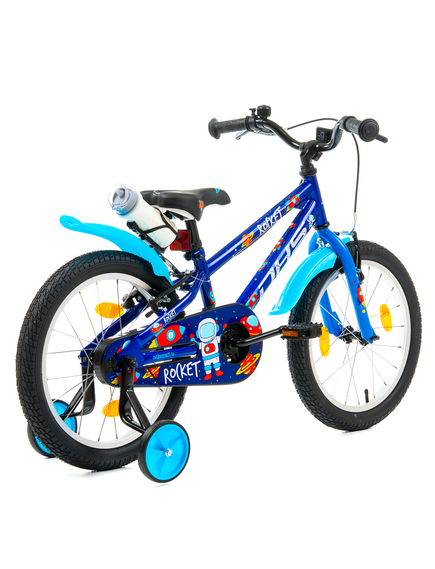 Bicicleta Copii DHS Rocket - 18 Inch, Albastru
