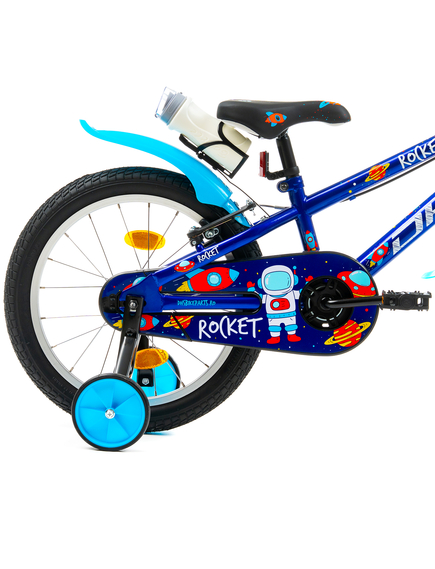 Bicicleta Copii DHS Rocket - 18 Inch, Albastru