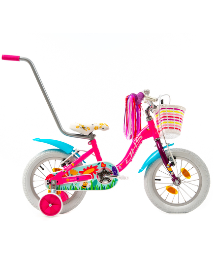 Bicicleta Copii DHS Summer - 14 Inch, Roz