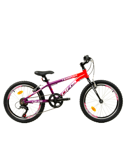 Bicicleta Copii Dhs Terrana 2023 - 20 Inch, Violet/Roz
