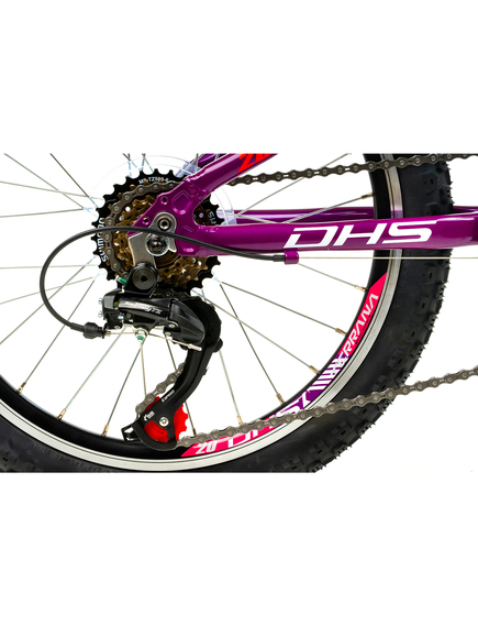 Bicicleta Copii Dhs Terrana 2023 - 20 Inch, Violet/Roz Bicicleta Copii Dhs Terrana 2023 - 20 Inch, Violet/Roz
