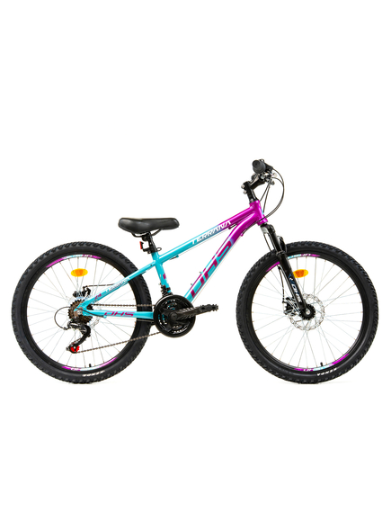 Bicicleta Copii Dhs Terrana 2423 - 24 Inch, Albastru/Violet