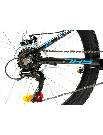 Bicicleta Copii Dhs Terrana 2423 - 24 Inch, Negru/Albastru Bicicleta Copii Dhs Terrana 2423 - 24 Inch, Negru/Albastru
