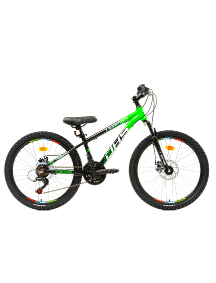 Bicicleta Copii Dhs Terrana 2423 - 24 Inch, Negru/Verde
