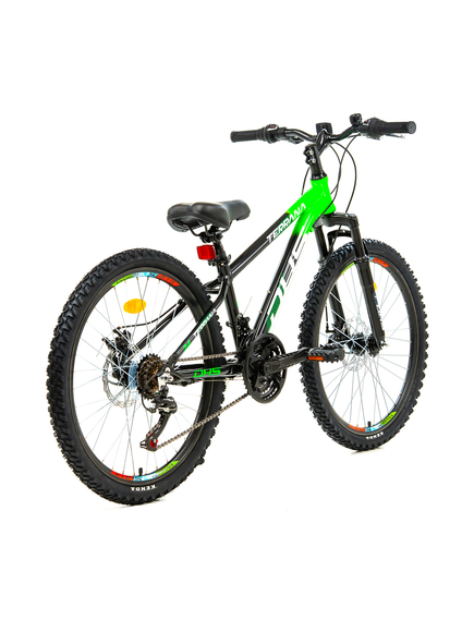 Bicicleta Copii Dhs Terrana 2423 - 24 Inch, Negru/Verde