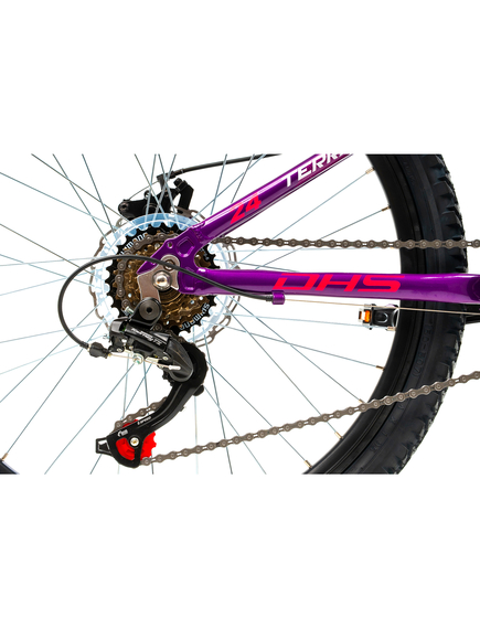 Bicicleta Copii Dhs Terrana 2423 - 24 Inch, Violet/Roz