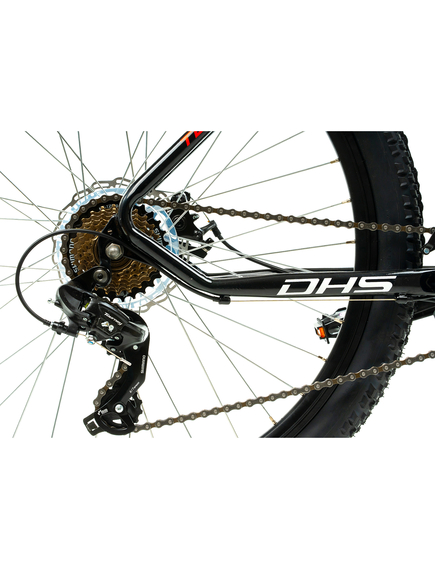 Bicicleta Mtb Dhs 2605 - 26 inch, M, Negru/Rosu Bicicleta Mtb Dhs 2605 - 26 inch, M, Negru/Rosu