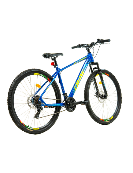 Bicicleta Mtb Dhs 2905 - 29 inch, M, Albastru-Galben Bicicleta Mtb Dhs 2905 - 29 inch, M, Albastru-Galben