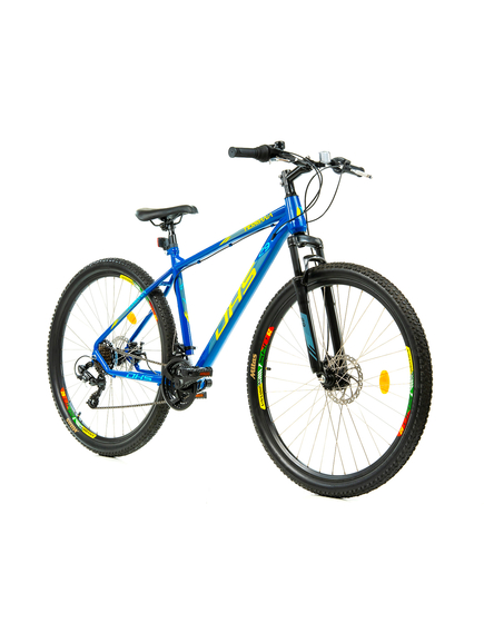 Bicicleta Mtb Dhs 2905 - 29 inch, M, Albastru-Galben Bicicleta Mtb Dhs 2905 - 29 inch, M, Albastru-Galben