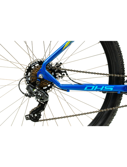 Bicicleta Mtb Dhs 2905 - 29 inch, M, Albastru-Galben Bicicleta Mtb Dhs 2905 - 29 inch, M, Albastru-Galben