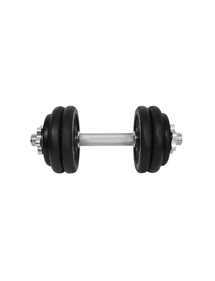 Gantera - 14 Kg, Set 6 Discuri, Negru-Argintiu