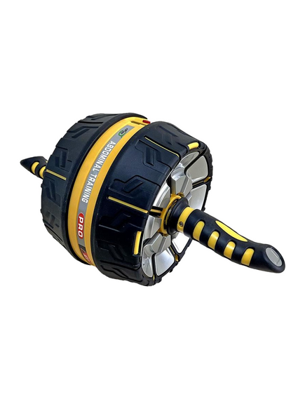 Roata Fitness Dhs 1002 - Cu Display, Negru-Galben