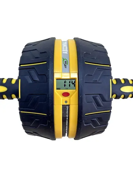 Roata Fitness Dhs 1002 - Cu Display, Negru-Galben