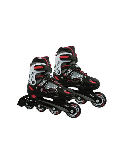 Role Copii, Reglabile, 2 In 1 Ikki Boy, M, 35-38, Negru-Rosu