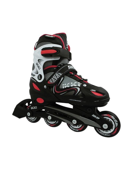 Role Copii, Reglabile, 2 In 1 Ikki Boy, M, 35-38, Negru-Rosu