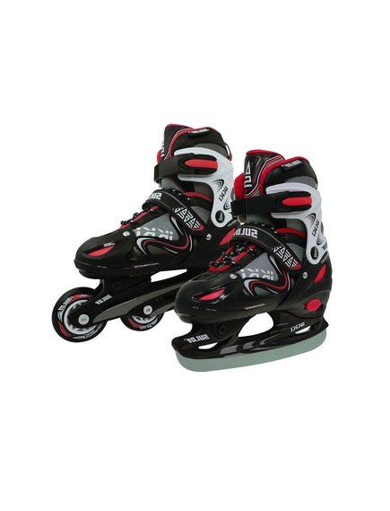 Role Copii, Reglabile 2 In 1 Ikki Boy, S, 31-34, Negru-Rosu