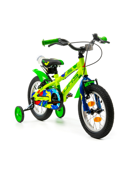 Bicicleta Copii DHS Dino - 14 Inch, Verde
