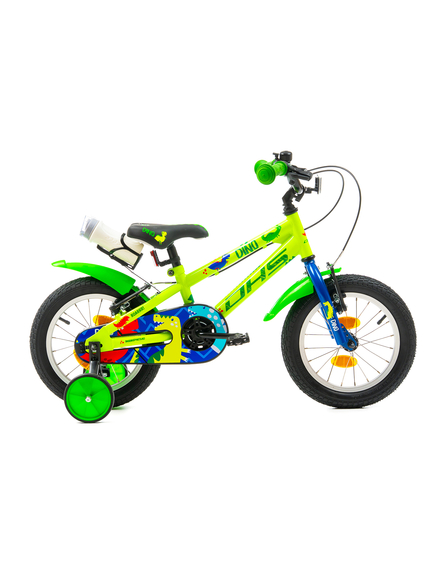 Bicicleta Copii DHS Dino - 14 Inch, Verde