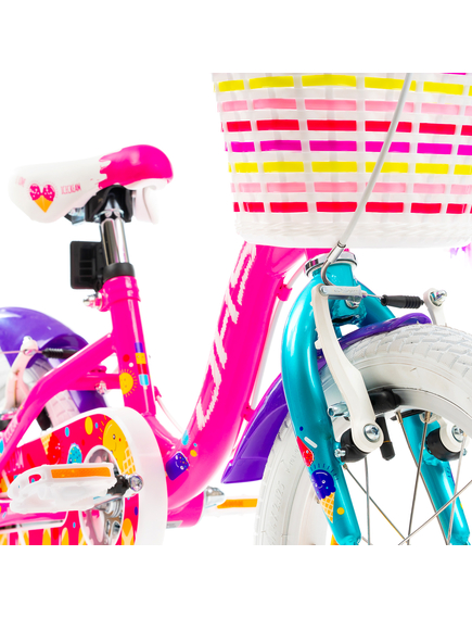 Bicicleta Copii DHS Icecream - 16 Inch, Roz