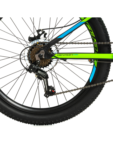 Bicicleta Copii Devron Alaska - 24 Inch, Negru-Verde