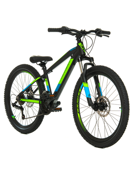 Bicicleta Copii Devron Alaska - 24 Inch, Negru-Verde